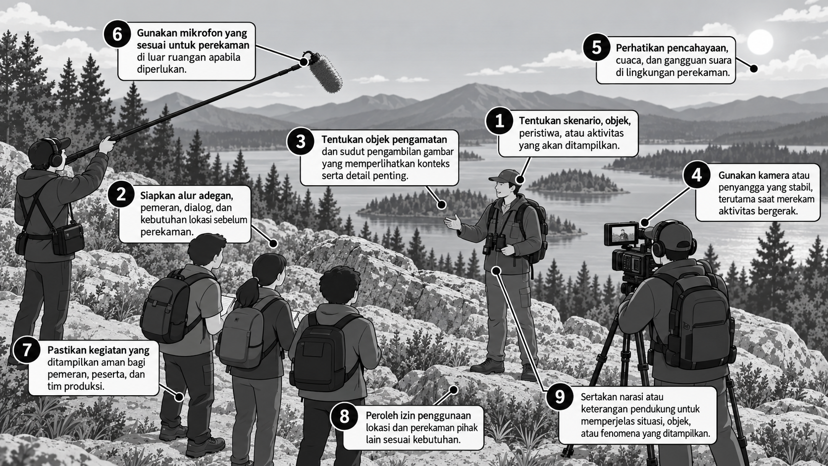 Infografik Produksi Video Lapangan