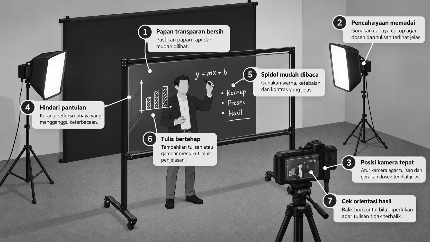 Panduan Studio Lightboard Video